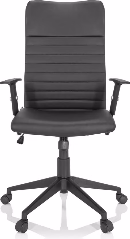 hjh OFFICE Sedia da ufficio Home Office ARTON 30 sedia da scrivania con braccioli (regolabile in altezza) sedia girevole in ecopelle
