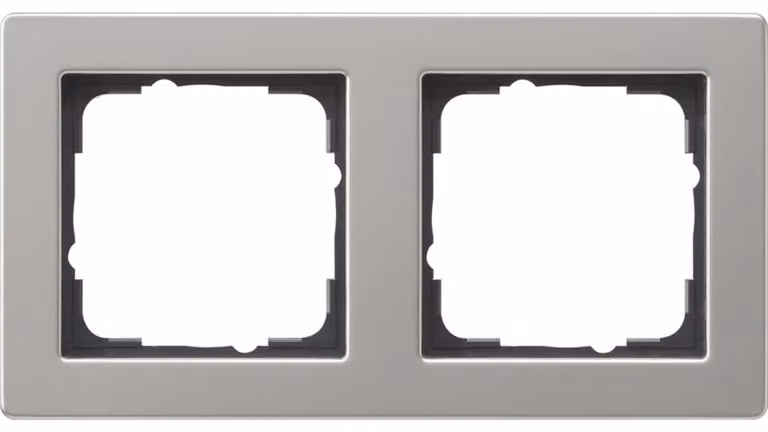 Cornice Gira, doppia, E2, acciaio inox, 1 pz.