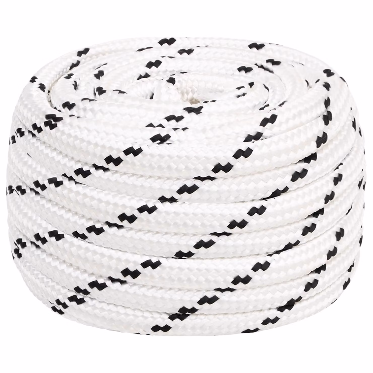Corda multiuso vidaXL in poliestere bianco, diametro 16 mm, lunghezza 25 m