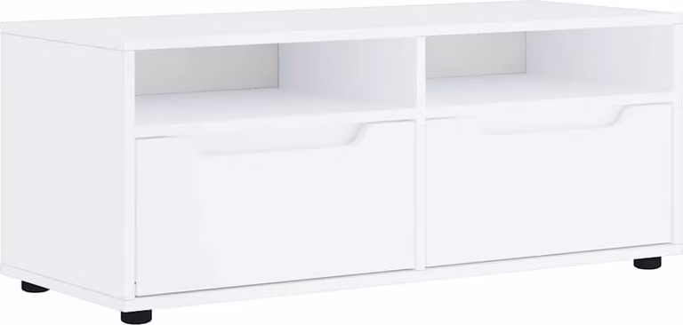 Mobile TV VISNES Bianco 100x40x38 cm in Legno Multistrato