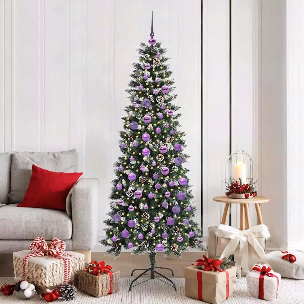 Maison Exclusive - Albero di Natale artificiale verde 180 cm PVC, plastica e acciaio