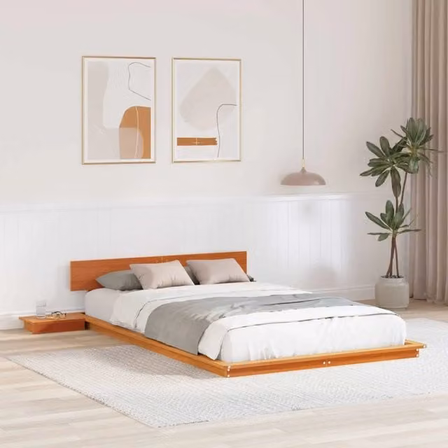 Struttura del letto-Giroletto Marrone 120 x 200 cm legno 238100