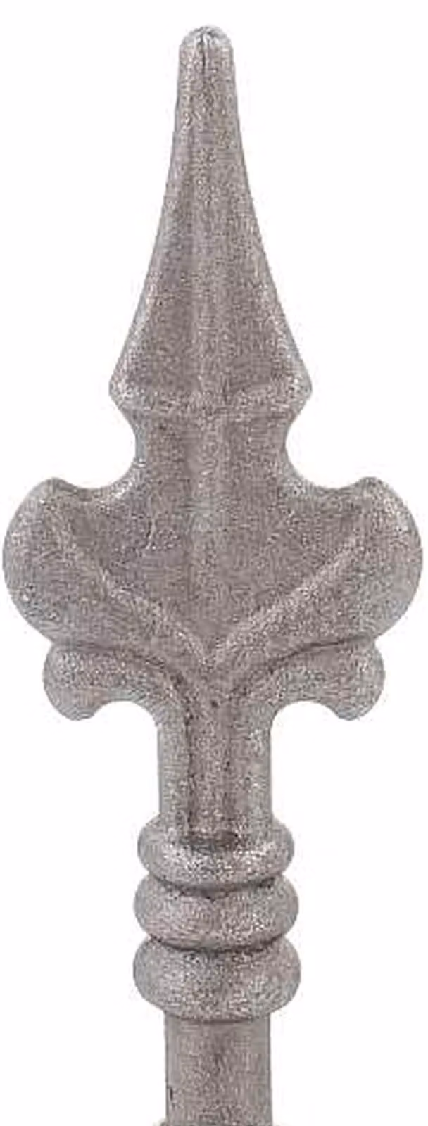 LogistSystem 1 pz. Pizzo decorativo in metallo - 140x50 mm (AxL) / Base: ∅ 13 Decorazione per recinzione 40.102