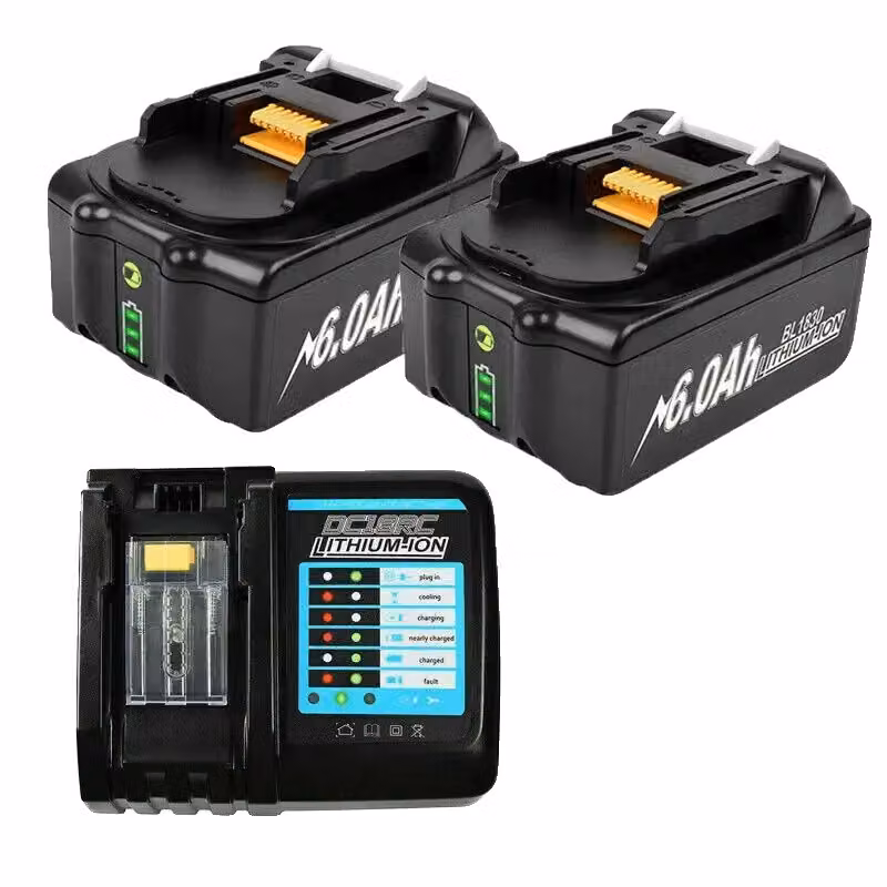 Batteria Makita LXT, 18V, capacità 60Ah, tecnologia Li-Ion, 2 e 1