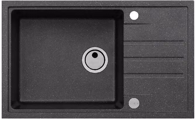Lavello in granito ALVEUS Intermezzo 130 Carbon 91 780x480 mm 1117050