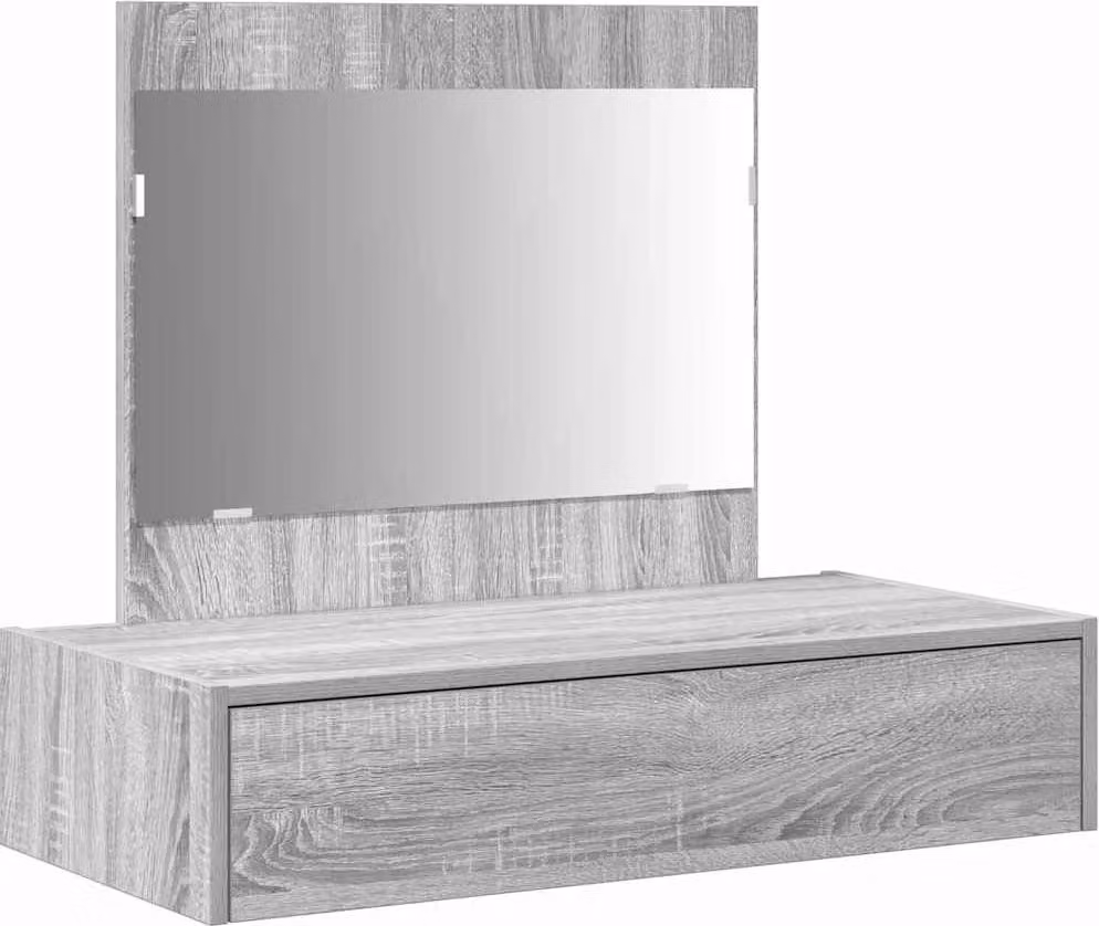 Tavolo da Trucco Grigio 83 x 40 x 70 cm Legno multistrato