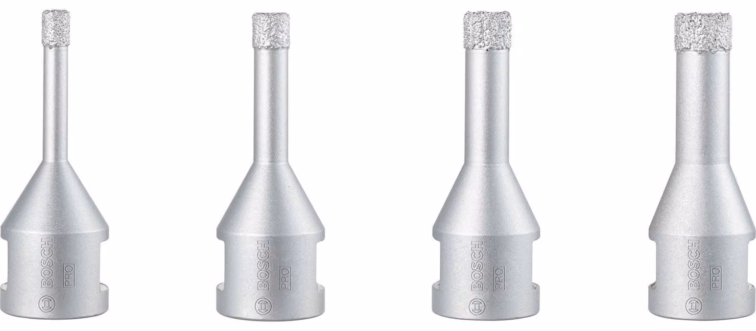 BOSCH 2607017579 BOSCH PRO Ceramic dry Bohrkronen-Set, 4-teilig