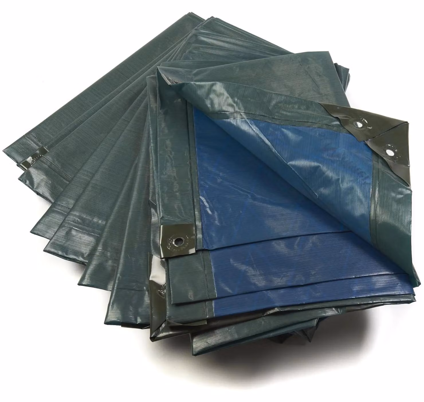 Telone di copertura, verde/blu, estremamente resistente, 150 g/m², 3 x 4 m