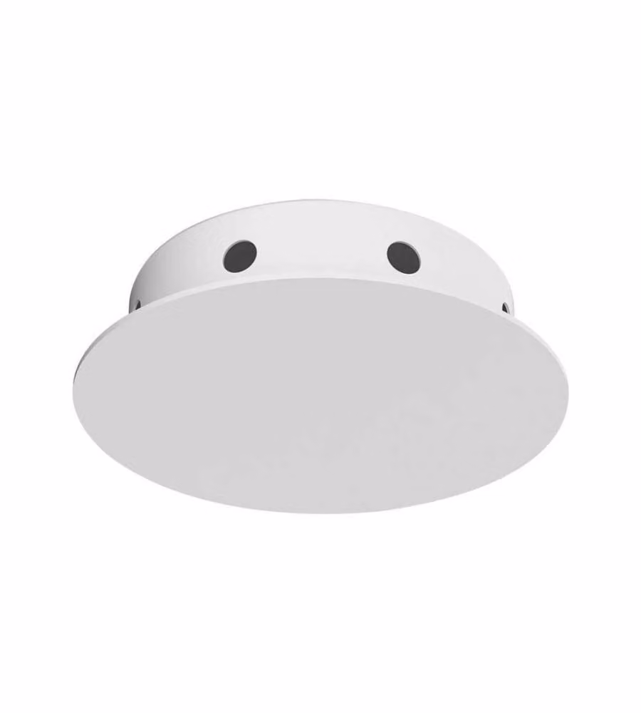 V-TAC Rosone Magnetico per Lampadario d:150*h:35mm con 8 Fori laterali Colore Bianco Opaco