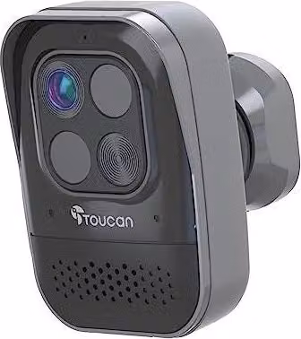 Telecamera di sicurezza wireless Toucan TSCP05GR-ML PRO, IP 1080p Full HD, rilevamento radar del movimento, visione 140°, certificazione IP56, batteria da 9750 mAh, colore Nero – 1