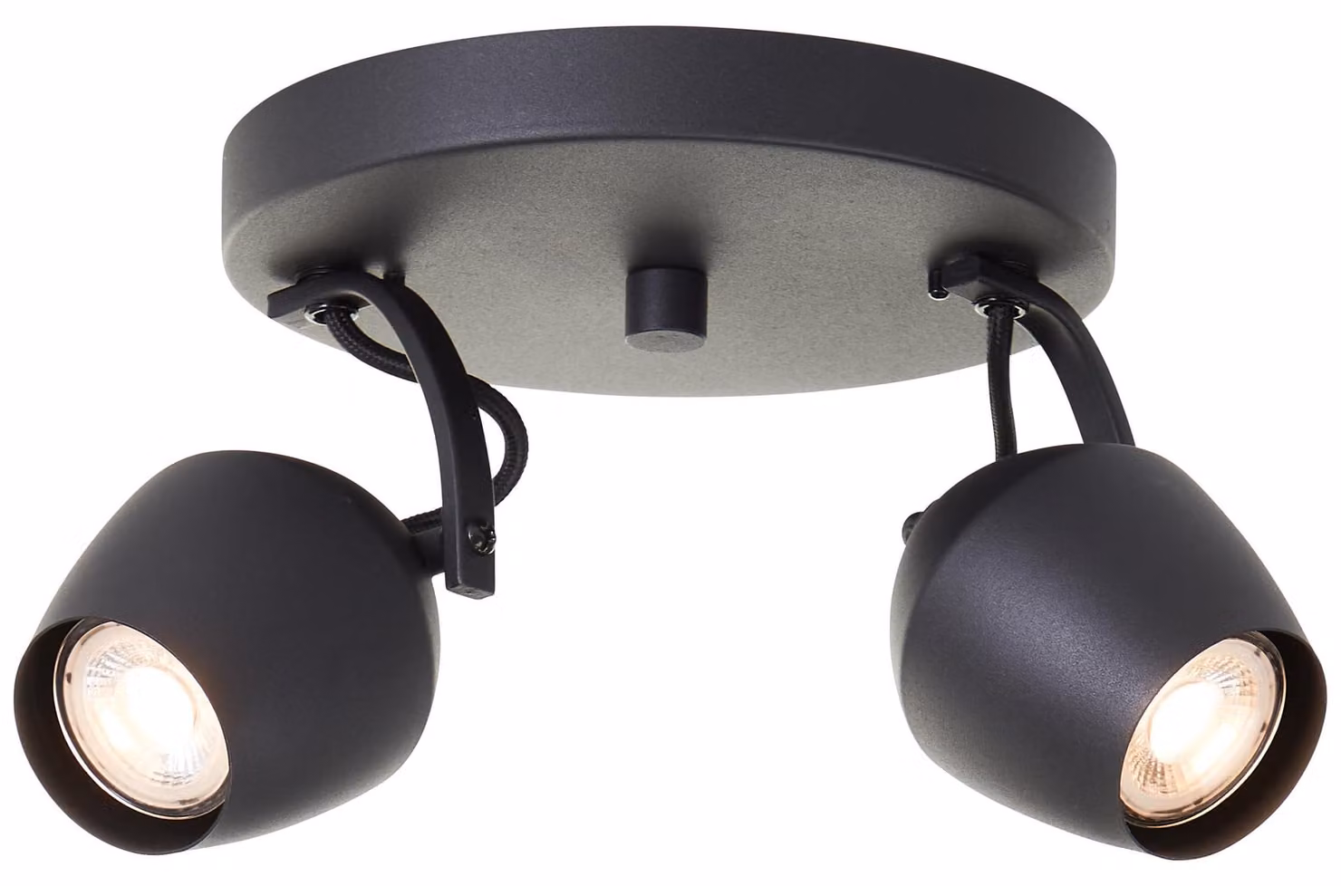 Lampada da soffitto Vertino Spotrondell, colore nero, attacco GU10, 10W, grado di protezione IP20, per uso interno