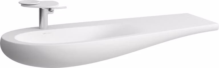 LAUFEN Alessi one Lavabo, encastré, 1 trou pour robinet, avec trop-plein, tablette à droite, 1200x500, H8149737571041, H8149737571041
