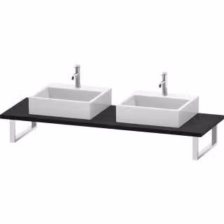 Consolle Duravit DuraStyle f AWT, 2 fori, spessore 3 cm, uovo bw