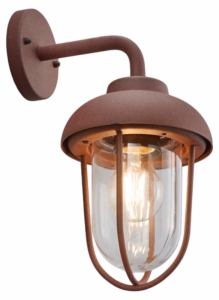 Lampada da facciata per esterni DUERO rame Trio 202760124