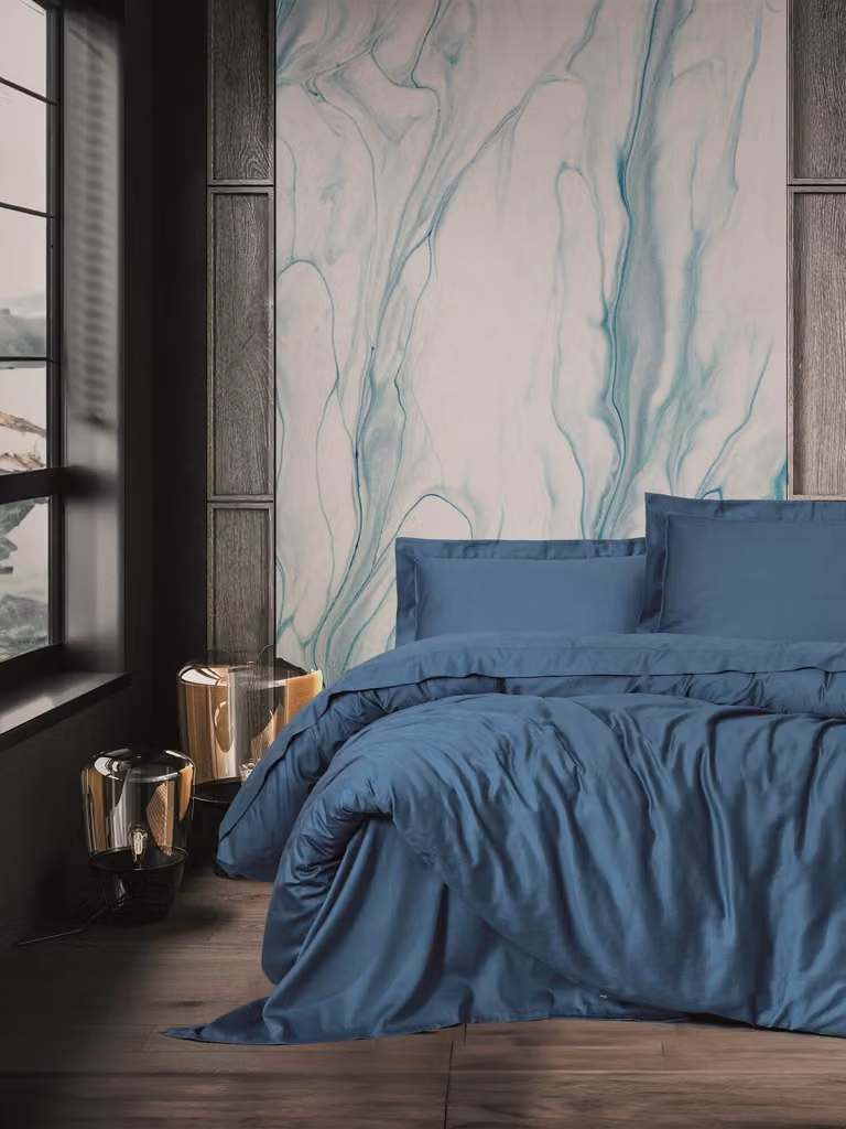 L'Essentiel Linge de Maison, Elegant- CTN3907, Blu, Piumino, 100% cotone sateen