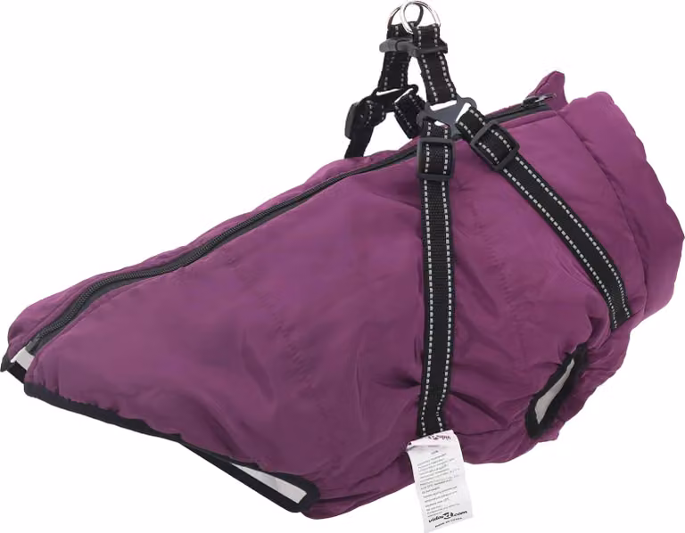 Cappotto per Cani Viola L48 Pile e Poliestere