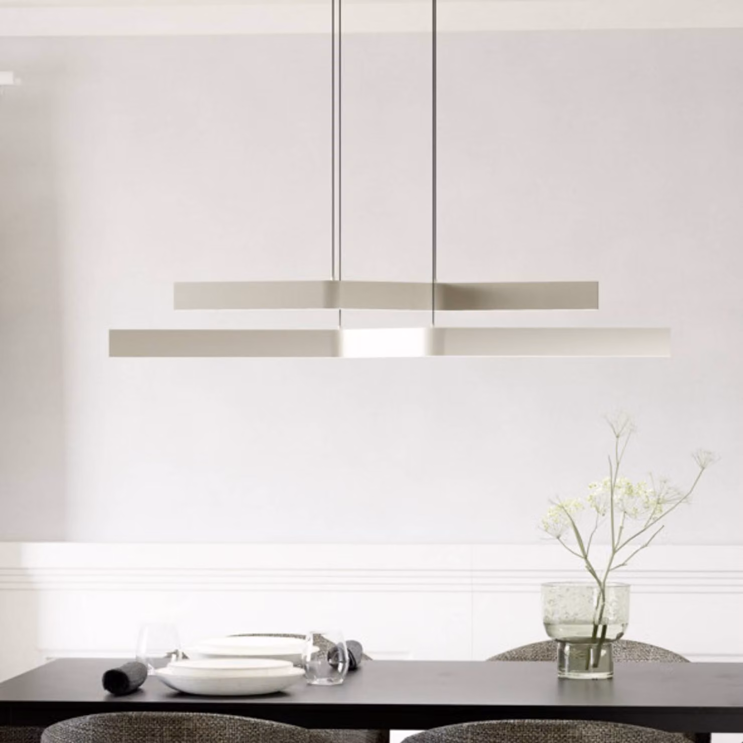 EGLO Lampada a sospensione PLAYITAS, dimmerabile, Alluminio / Grigio / Zincato, Soggiorno / Sala da pranzo, Metallo, Lampada a sospensione