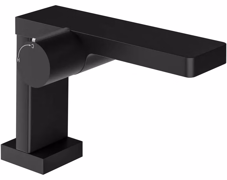 CERANO - Miscelatore da lavabo a colonna Gina - modello basso - nero opaco