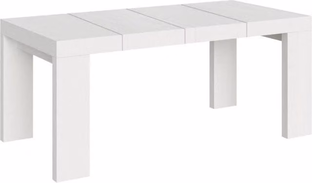 Tavolo allungabile moderno Itamoby Bianco Frassino L: 90 cm, P: 104 cm, H: 77 cm