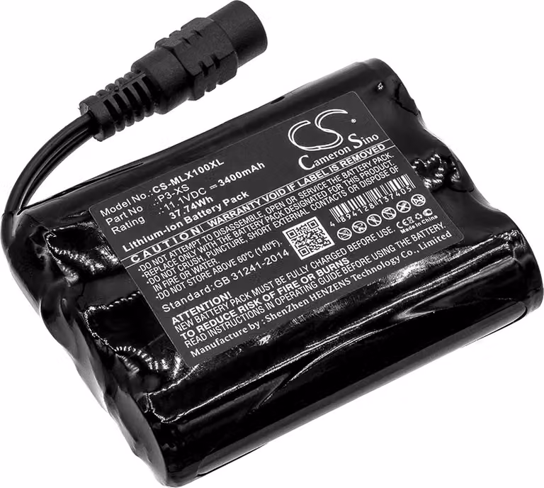 TECHTEK Batteria compatibile con [Minelab] Sovereign XS sostituisce P3-XS