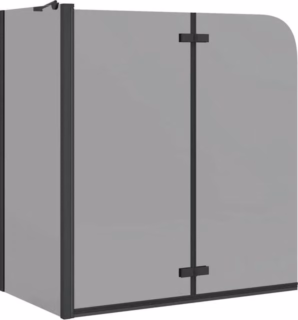 Involucro Doccia Nero 120 x 68 x 130 cm Vetro ESG e Alluminio CFW4059131