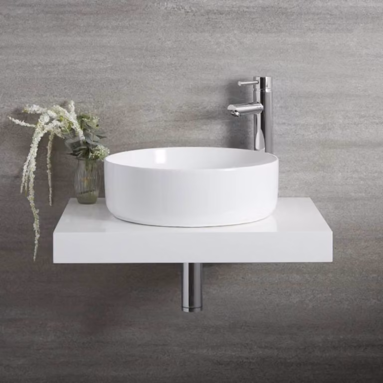 Lavabo da Appoggio Rotondo Bianco 395 x 395mm - Sphere