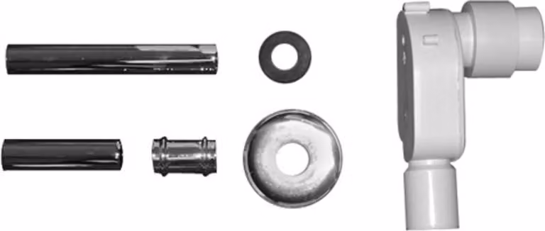 Duravit Siphon encastré pour lavabo Architec H70, y compris accessoires de raccordement, 0050441000, 0050441000