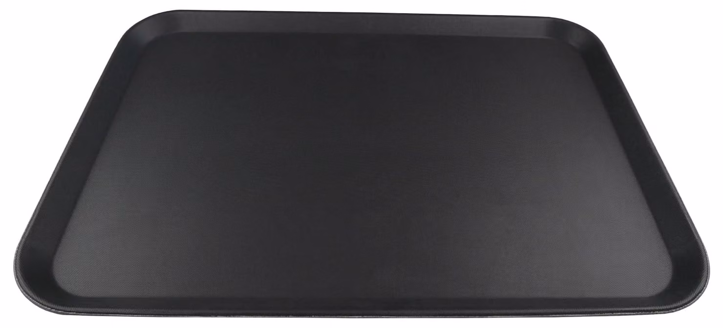 Tappetino antiscivolo, rettangolare, 65 x 45 cm, colore nero