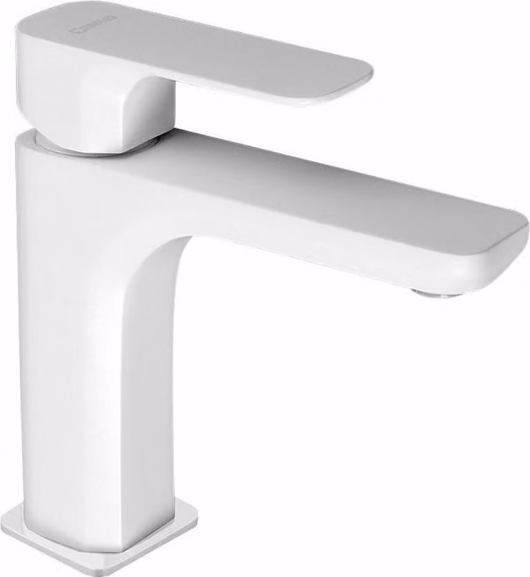 Sapho Spy - Miscelatore monocomando per lavabo senza scarico, bianco opaco PY02/14