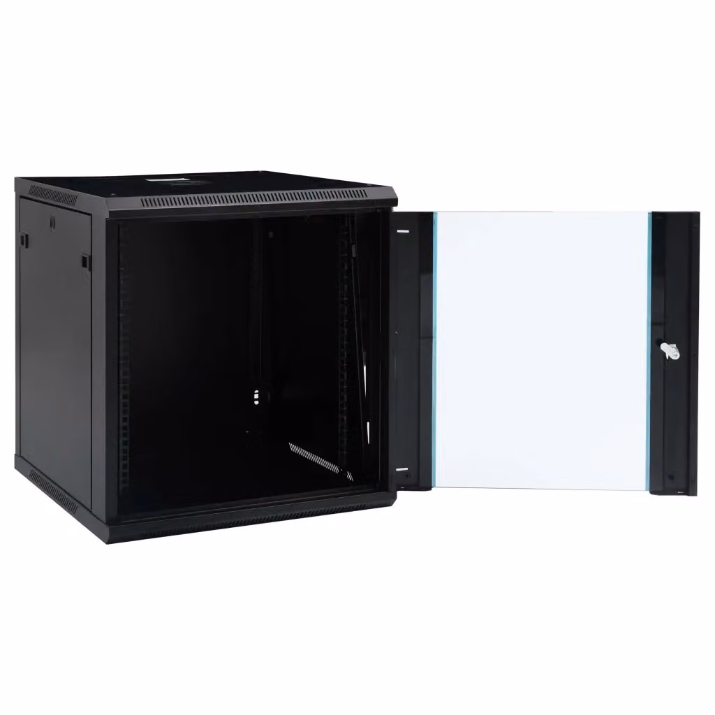Armadietto di Rete a Parete 12U da 19" IP20 Nero L/P/H: 60 x 60 x 64 cm CFW6367937 – 2