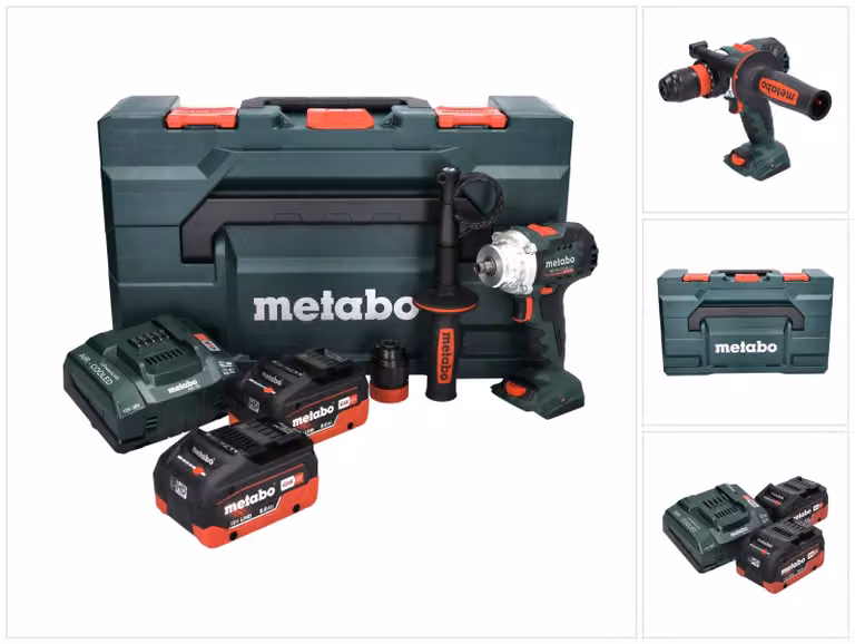 Metabo BS 18 LTX BL Q I Trapano avvitatore a batteria 18 V 130 Nm brushless + 2x batteria 8,0 Ah + caricatore + metaBOX