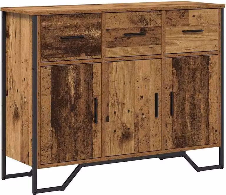 Credenza con cassetto Legno vecchio 97 x 32,5 x 74,5 cm