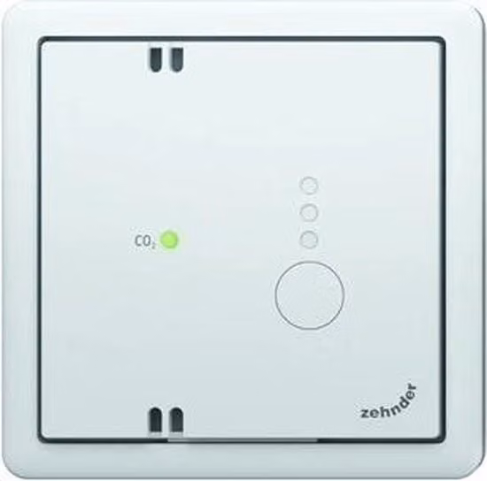 Interruttore di regolazione Zehnder per sensore CO2 0-10V con finestra, incasso, bianco