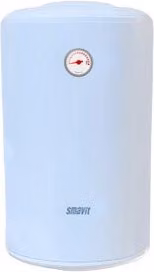Scaldabagno verticale Smazit con flangia in acciaio inox da 100 l, colore bianco