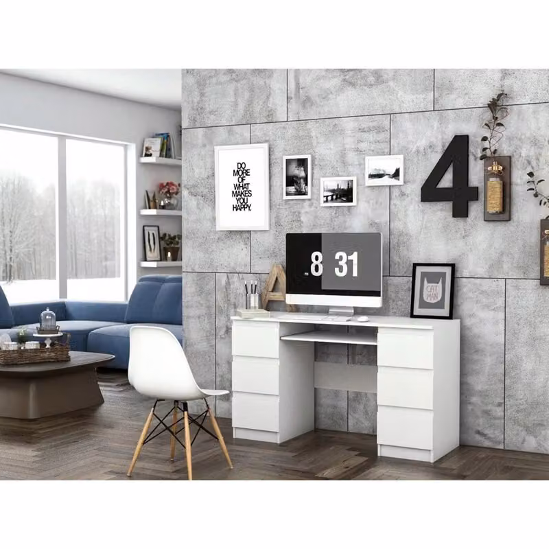 Tavolino per PC ARNOLD – bianco