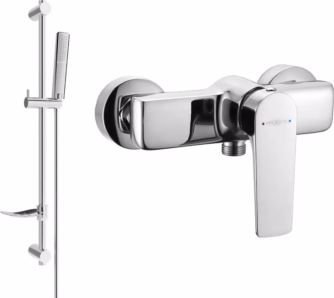 Mexen Lynx DF72 miscelatore doccia con set doccia, cromo - 74594DF72-00