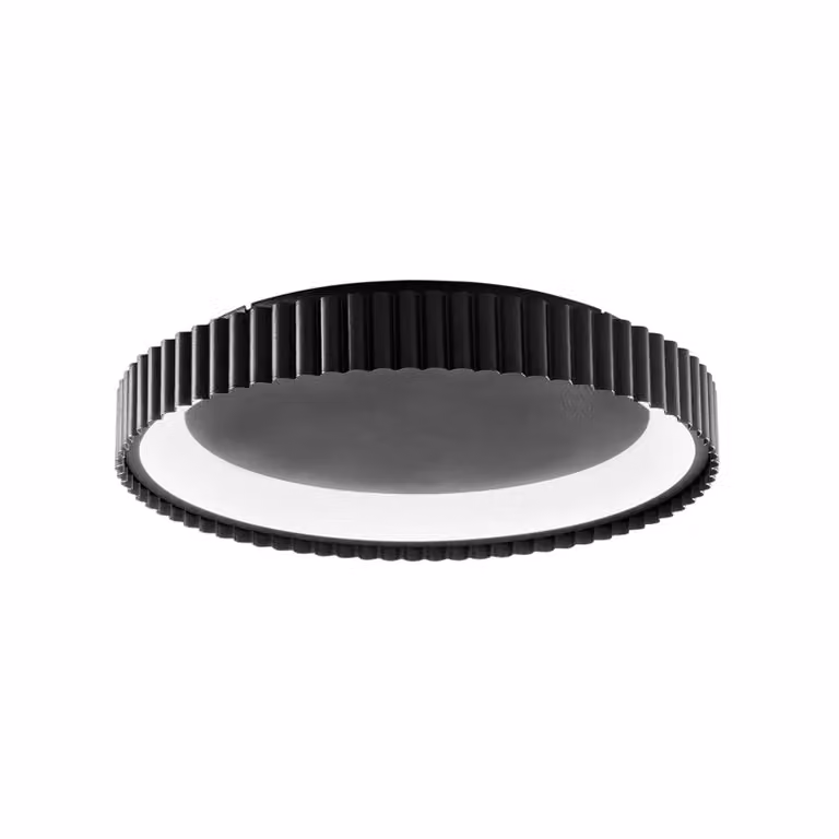 Luce Ambiente Design Plafoniera a LED Niike, Nero, Soggiorno / Sala da pranzo, Metallo, Moderno, Plafoniera LED