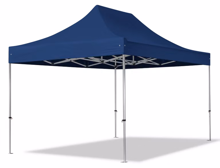 TOOLPORT 3x4,5m gazebo pieghevole PES, PROFESSIONAL alluminio, blu scuro