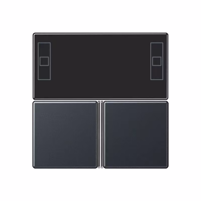 Jung A4093TSAANM Set di pulsanti, completo, antracite opaco