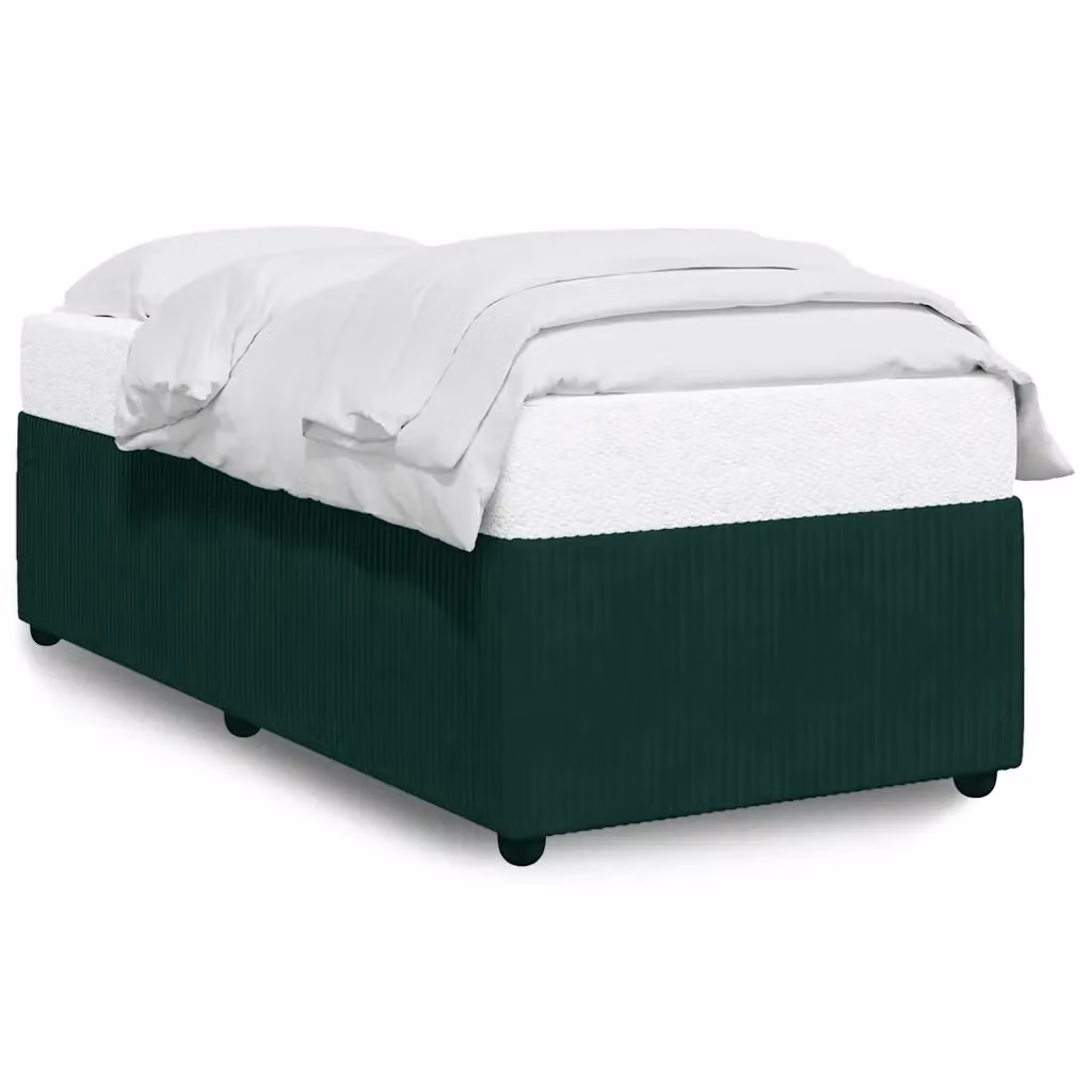 Giroletto senza materasso vidaXL in velluto verde con doghe in legno L 100 cm x P 200 cm – 2