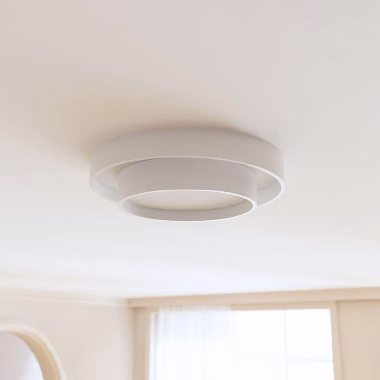 LUMIÈRE Design Plafoniera 'Aurelia' 35cm LED bianco caldo Bianco