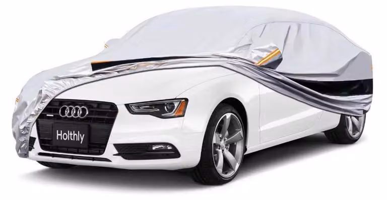 Copertura per auto, 10 strati, impermeabile e traspirante, per Audi A6/S6/RS6 (2004-2023), colore argento
