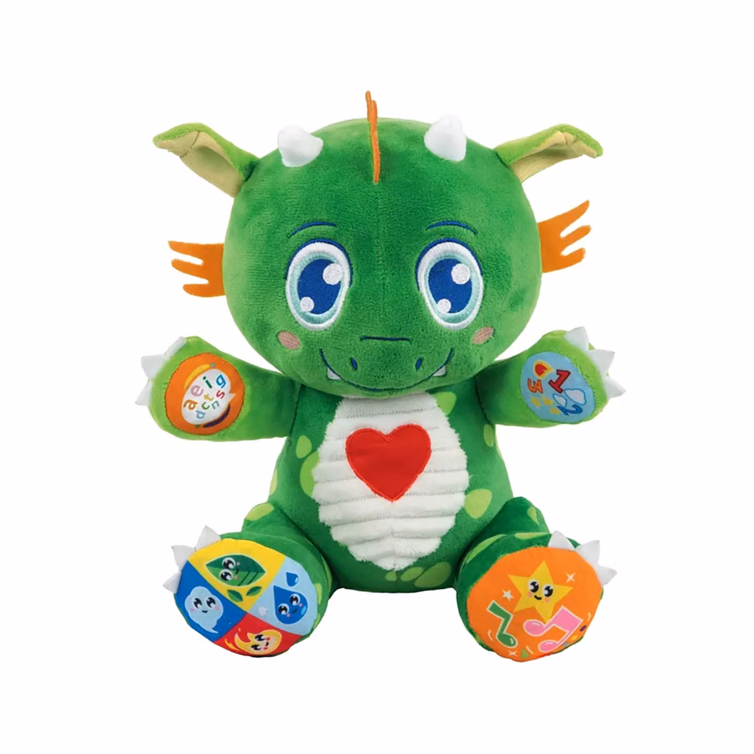 Clementoni Dino Draghetto Birichino Parlante Educativo Musicale Interattivo Multicolore e Verde – 1