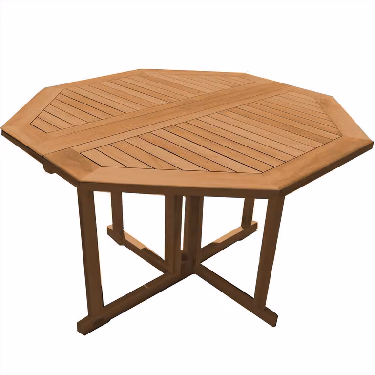 Klapptisch Teakholz achteckig Savona 150x150x75cm