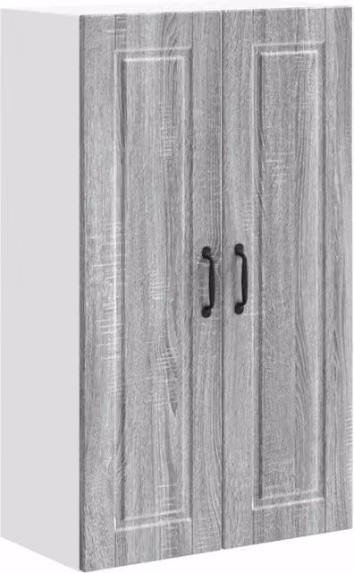 Armadio da cucina a parete moderno con ripiani stoccaggio efficiente 60 x 31 x 100 cm in legno multistrato grigio sonoma 02_0054481