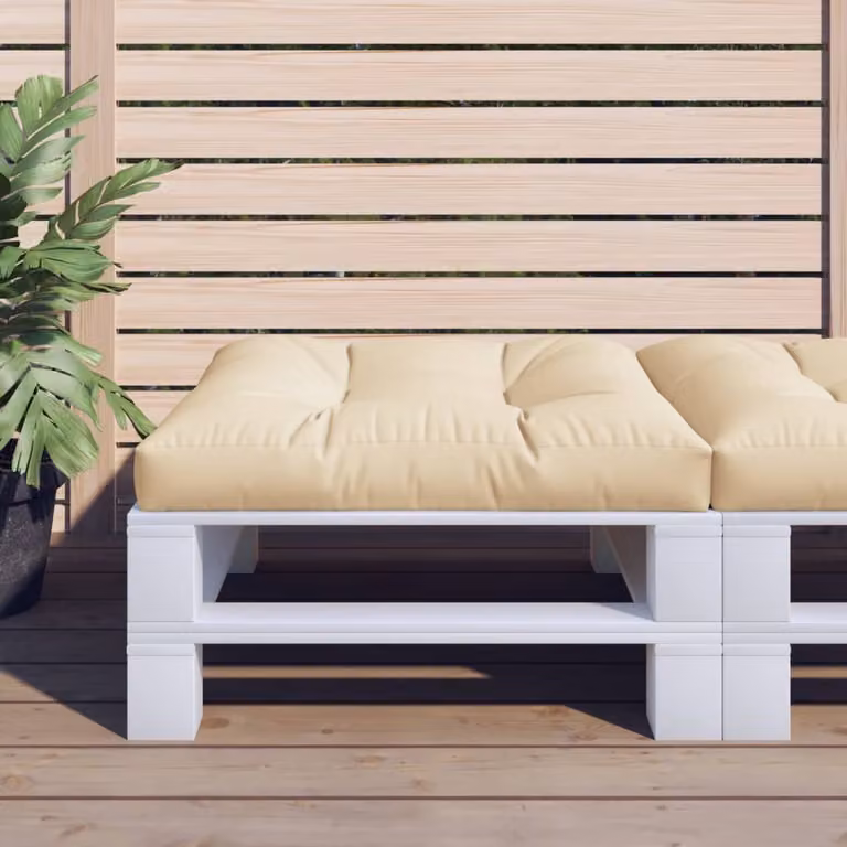 Cuscino per Pallet vidaXL Beige L/P/H: 70 x 70 x 12 cm