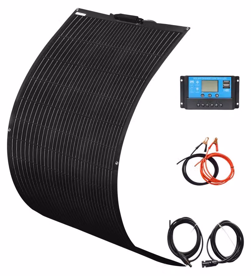 Pannello solare flessibile, design innovativo, alta efficienza, kit solare da 12V e 120W, modello B