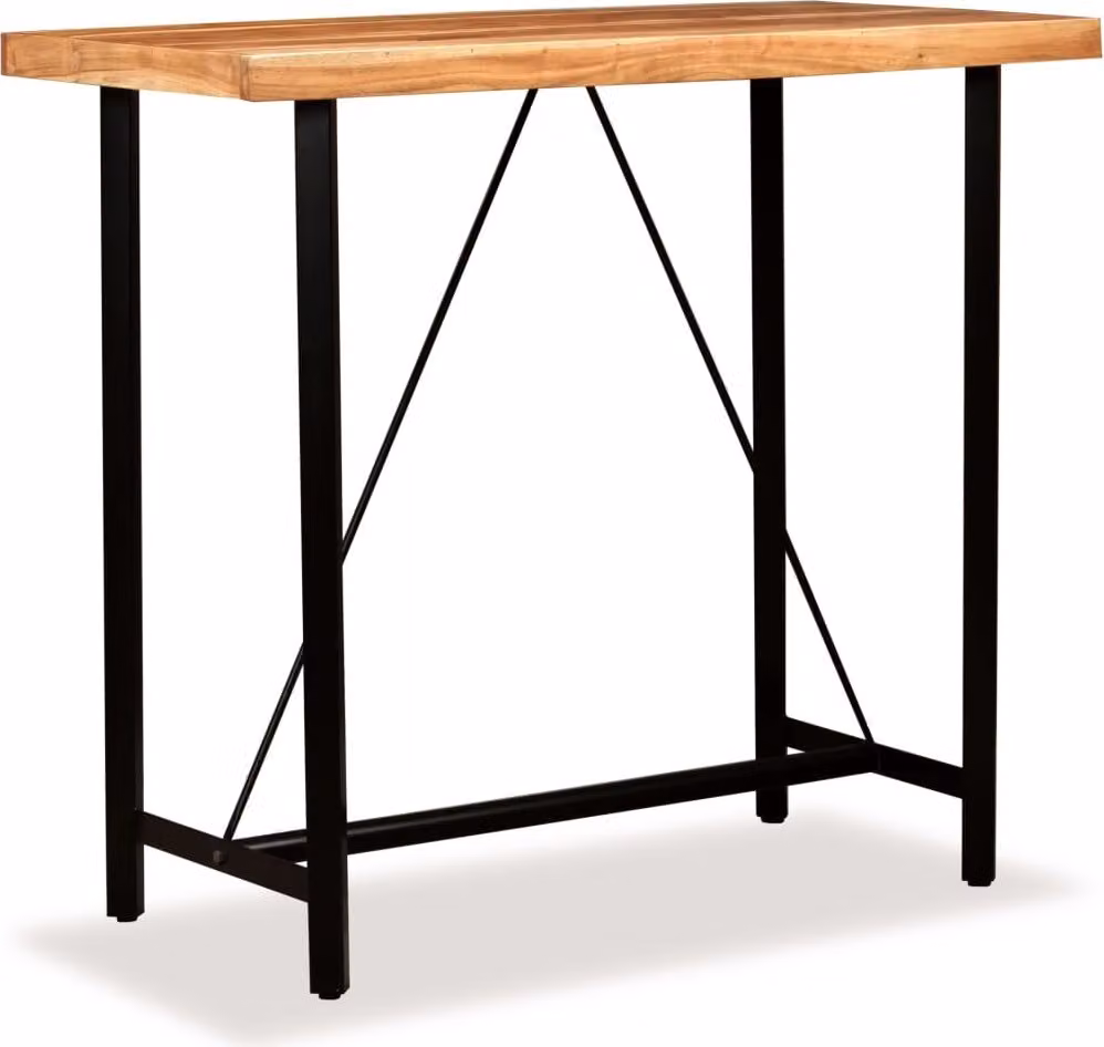 Maison Exclusive - Tavolino da bar in legno massello di acacia 120x60x107 cm