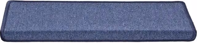 Set di 30 tappetini per scale antiscivolo e fonoassorbenti vidaXL, colore blu, L: 65 cm, P: 21 cm, H: 3,5 cm