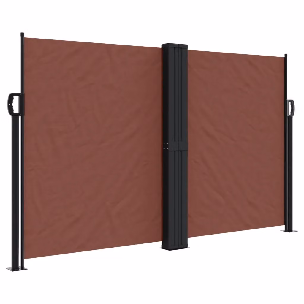 Tenda Laterale Retrattile Videx in Poliestere Marrone L: 1200 cm, H: 140 cm – 2